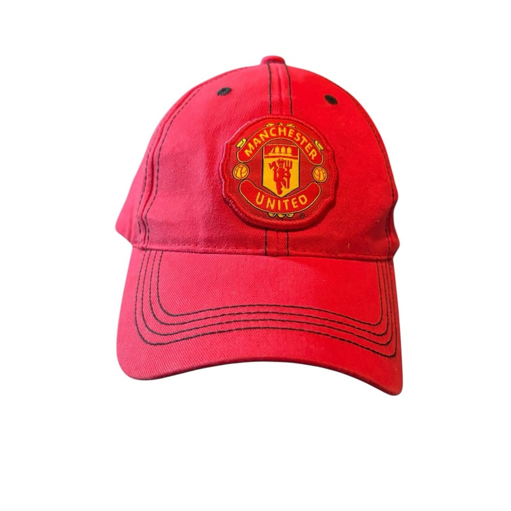 Manchester‎ United Football Soccer Official Merchandise Red Adjustable Cap